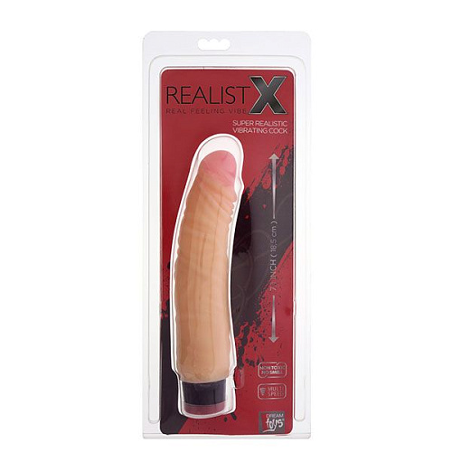 Телесный вибратор-реалистик Dream Toys REALSTUFF 7INCH VIBRATOR 20626 (18,5 см)