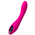 Ярко-розовый вибратор со стимулирующим шариком JOS BEADSY 783031 (21 см)