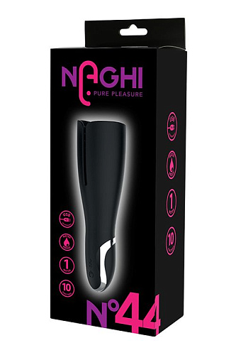 Чёрный мастурбатор Tonga NAGHI NO.44 RECHARGEABLE MASTURBATOR 530044