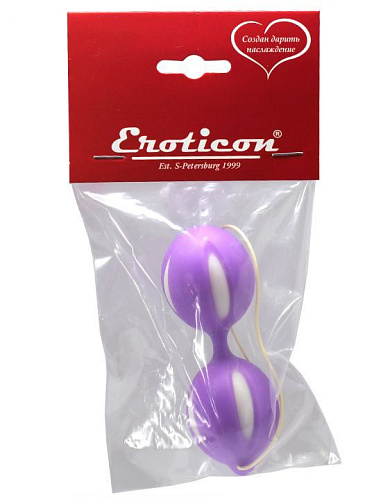 Фиолетовые вагинальные шарики Eroticon 31042-2