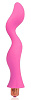 Розовый фантазийный изогнутый вибромассажёр Bior toys CSM-23075 (19 см)