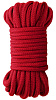 Красная веревка для бондажа Shots Media BV Japanese Rope OU270RED