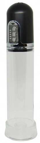 Чёрная вакуумная автоматическая помпа с прозрачной колбой Сумерки богов 800-11 BX DD