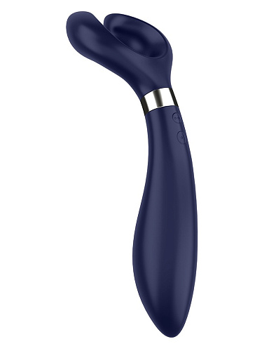 Синий вибромассажёр для пар Satisfyer Partner Multifun 3 J2018-40-BLUE