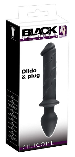 Чёрный двусторонний стимулятор Orion Dildo Plug 0533572 (22,8 см)