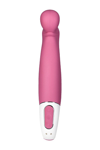 Светло-бордовый вибратор с загнутым кончиком Satisfyer Vibes Petting Hippo EE73-874-1017 (22,9 см)