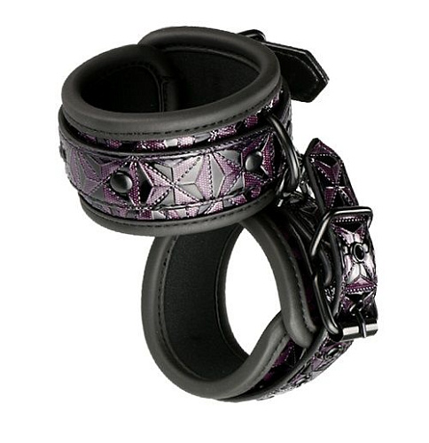 Фиолетово-чёрные наручи Dream Toys BLAZE HANDCUFF PURPLE 21269
