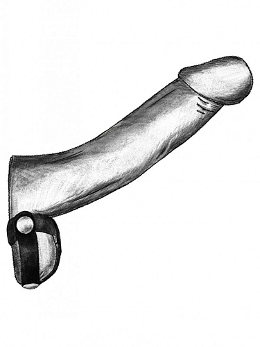 Чёрное лассо с двумя петлями для подхвата мошонки Сумерки богов 901-06 BX DD