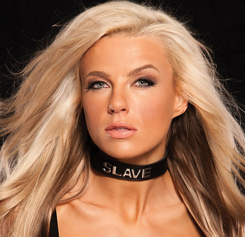 Чёрный ошейник для раба Allure Lingerie X-Play Slave Collar 2029