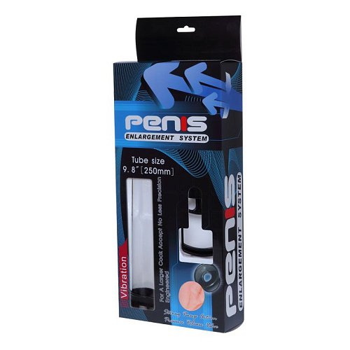 Прозрачная вакуумная помпа Baile Penis Enlarger BM-010066B (24,5 см)