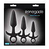 Набор чёрных анальных пробок с держателем NS Novelties Renegade Men s Tool Kit NSN-1105-40