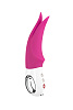 Малиновый вибратор с раздвоенным кончиком Fun Factory Volta 1141064 (18,9 см)