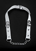 Белый кожаный кляп с цепью Sitabella 3095-3