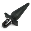 Чёрная анальная пробка с вибрацией Fifty Shades of Grey Delicious Fullness Vibrating Butt Plug FS-48291 (14 см)
