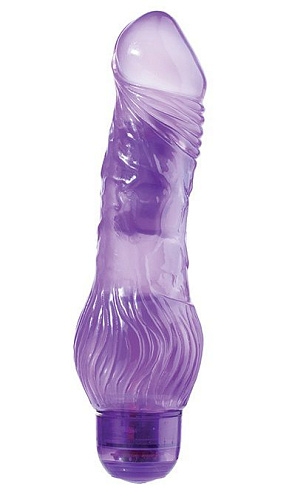 Фиолетовый гелевый вибратор Dream Toys JELLY JOY 7INCH 10 RHYTHMS PURPLE 20846 (17,5 см)