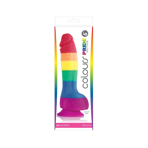 Радужный фаллоимитатор NS Novelties Pride Edition 6 Dildo NSN-0408-06 (21 см)
