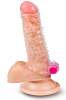 Прозрачная насадка на пенис с шипами и вибропулькой Brazzers BRR001 (13 см)