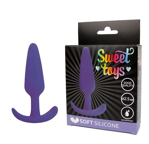Фиолетовая анальная втулка Bior toys ST-40168-5 (9,5 см)