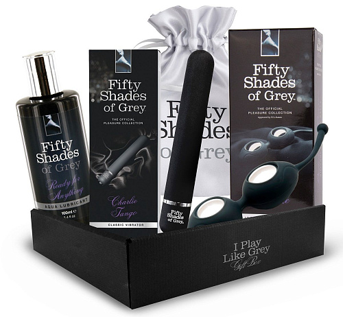 Чёрный любовный набор Fifty Shades of Grey Play Like Grey Sex Box For Her (Basic) E25585