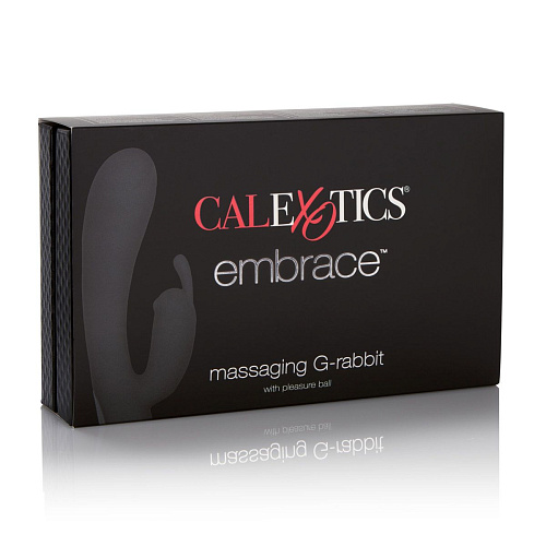 Фиолетовый перезаряжаемый вибромассажер California Exotic Novelties Embrace Massaging G-RabbitSE-4609-40-3