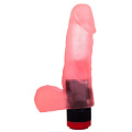 Нежно-розовый гелевый вибратор-фаллос LOVETOY (А-Полимер) 221700 (16,5 см)