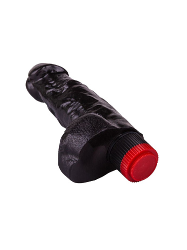 Чёрный фаллический вибромассажёр LOVETOY (А-Полимер) 411200 (17,8 см)