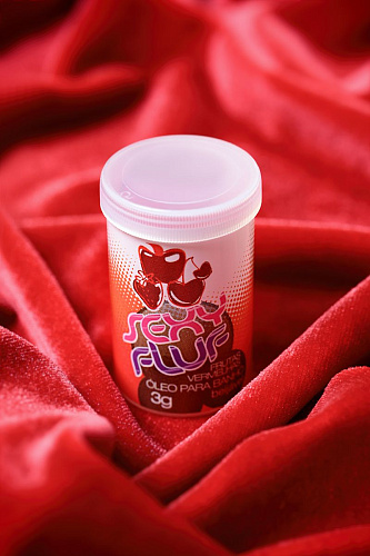 Масло для ванны и массажа с фруктовым ароматом INTT SEXY FLUF BLB06 (2 капсулы × 3 гр)