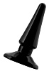 Чёрная анальная втулка ToyFa 901303-5 (10,5 см)