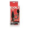 Чёрная анальная помпа с эффектом подкачки California Exotic Novelties COLT XXL PUMPER PLUG SE-6868-25-3 (17 см)