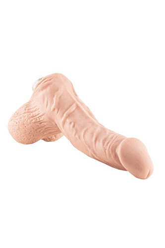 Телесная насадка-фаллоимитатор с фиксацией изгиба для секс-машины LoveMachines Machine Gun LoveMachines 0817 (14 см)