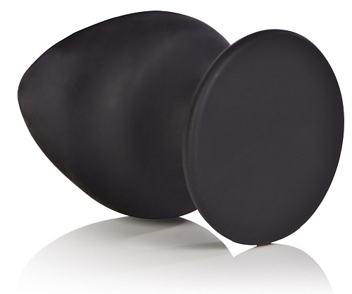 Чёрная анальная пробка из силикона California Exotic Novelties Silicone Plump Plug SE-0415-03-2 (9,9 см)