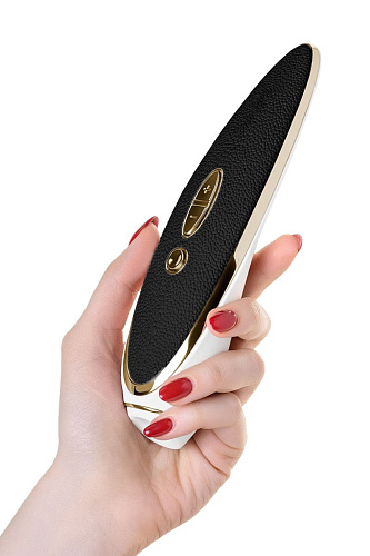 Вакуумно-волновой чёрно-белый стимулятор с вибрацией Satisfyer Luxury Haute Couture J2018-27-1