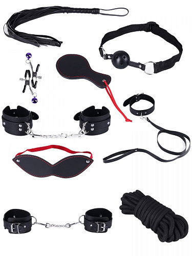 Чёрный игровой набор БДСМ Сумерки богов 900-06 BX DD