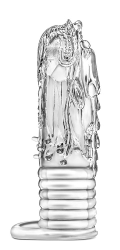 Прозрачная закрытая насадка в форме дракона Blush Novelties Performance Enter The Dragon BL-04312 (13,3 см)