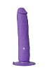 Фиолетовый вибратор-реалистик на присоске Dream Toys PURRFECT SILICONE ONE TOUCH 21259 (20,5 см)