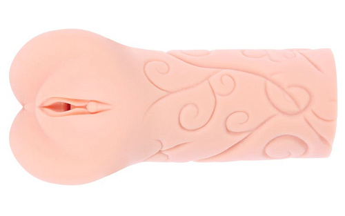 Мастурбатор-вагина телесного цвета с двойным слоем материала KOKOS Tattoo M03-001-06D