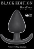 Чёрная анальная пробка Lola toys Perfect Fit Plug Medium 4212-01Lola (9 см)