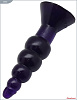 Фиолетовая гелевая анальная ёлочка Eroticon 30165 (17 см)