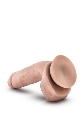 Реалистичный фаллоимитатор телесного цвета с присоской Blush Novelties X5 HARD ON BEIGE BL-52303 (22,2 см)