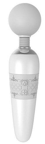 Серый вибромассажёр Dream Toys SUPER WAND 21577 (28,5 см)