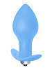 Нежно-голубая анальная пробка с вибрацией Lola toys Bulb Anal Plug 5003-02lola (10 см)