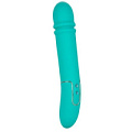 Бирюзовый гладкий вибратор California Exotic Novelties Shameless Flirt SE-4445-10-3 (25,5 см)