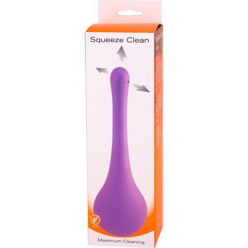 Фиолетовый анальный душ Seven Creations SQUEEZE CLEAN F069P9F069P9SC