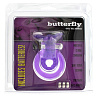 Фиолетовое эрекционное кольцо с вибрацией Seven Creations COCK BALL RING BUTTERFLY JELLY VIBE 06-019CPU BCD GP