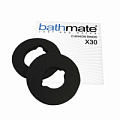 Уплотнительное кольцо чёрного цвета Bathmate Cushion Rings для Bathmate Hyrdomax X30 ACP-HM-SP-30 (2 шт)