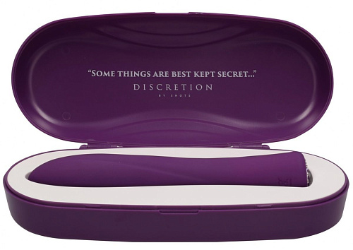 Фиолетовый классический вибромассажёр Shots Media BV Jewel DIS002PUR (19,5 см)