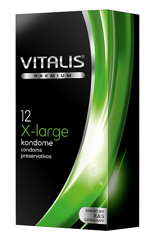 Прозрачные презервативы увеличенного размера R S GmbH VITALIS PREMIUM №12 x-large (12 шт)