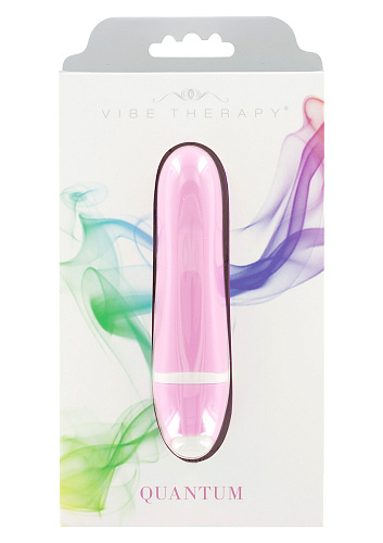 Розовый мини-вибратор Vibe Therapy Quantum B01R4B001-W1 (9 см)