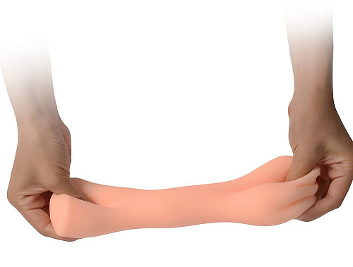 Мастурбатор телесного цвета  со сложным внутренним рельефом Real Real Woman RW72104