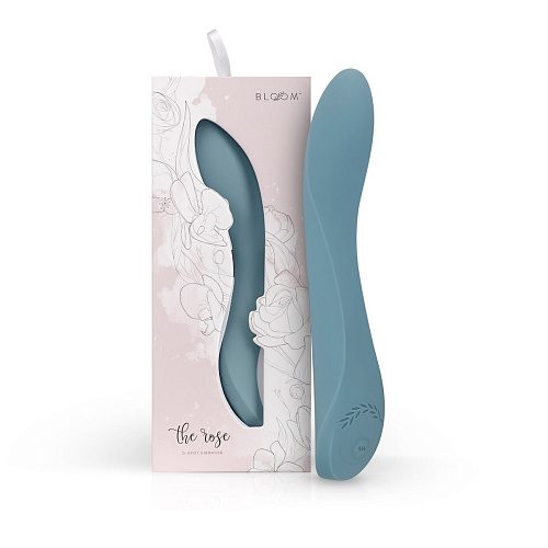 Грязно-синий вибростимулятор G-точки EDC Wholesale The Rose G-Spot Vibrator BLM003 (20 см)